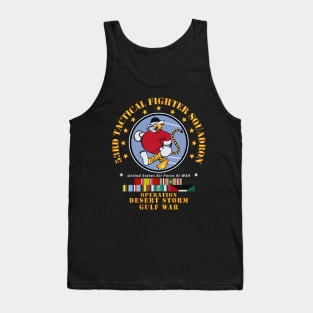 53rd Tatical Fighter Squadron - Desert Shield w DS Svc Tank Top